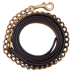 Billy Royal® 6' Leather Lead With Brass Chain