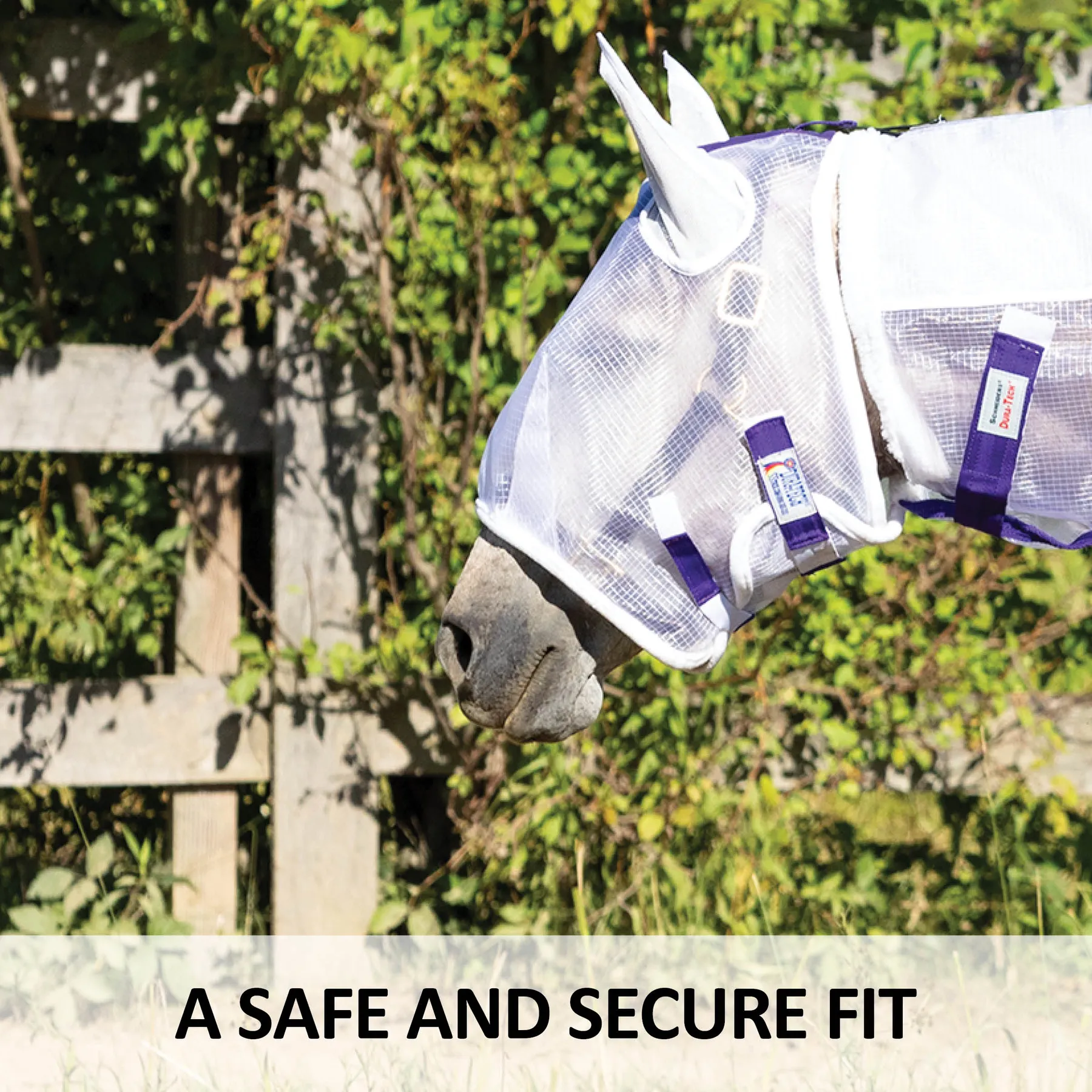 Ripstop Nylon Mesh Fly Horse Mask With Ears - Image 5