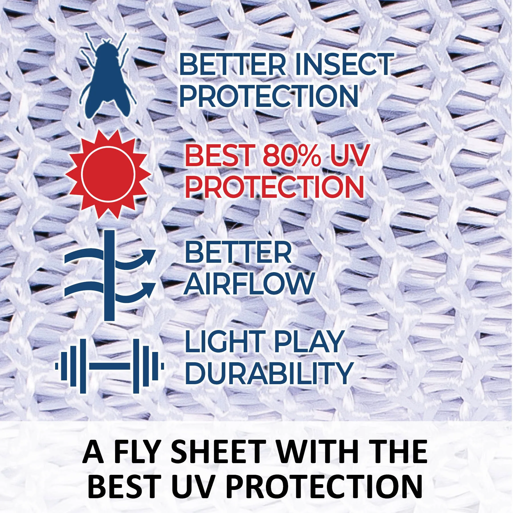 Soft Interlock Mesh Euro Bellyband Horse Fly Sheet - Image 3