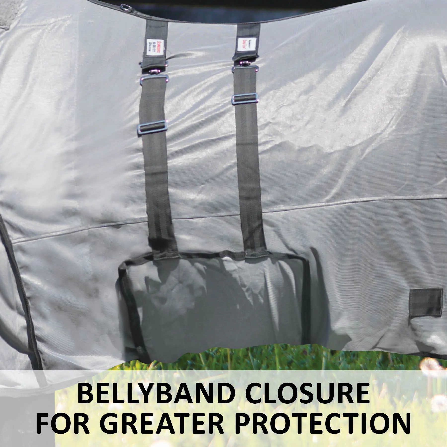 Soft Interlock Mesh Euro Bellyband Horse Fly Sheet - Image 8