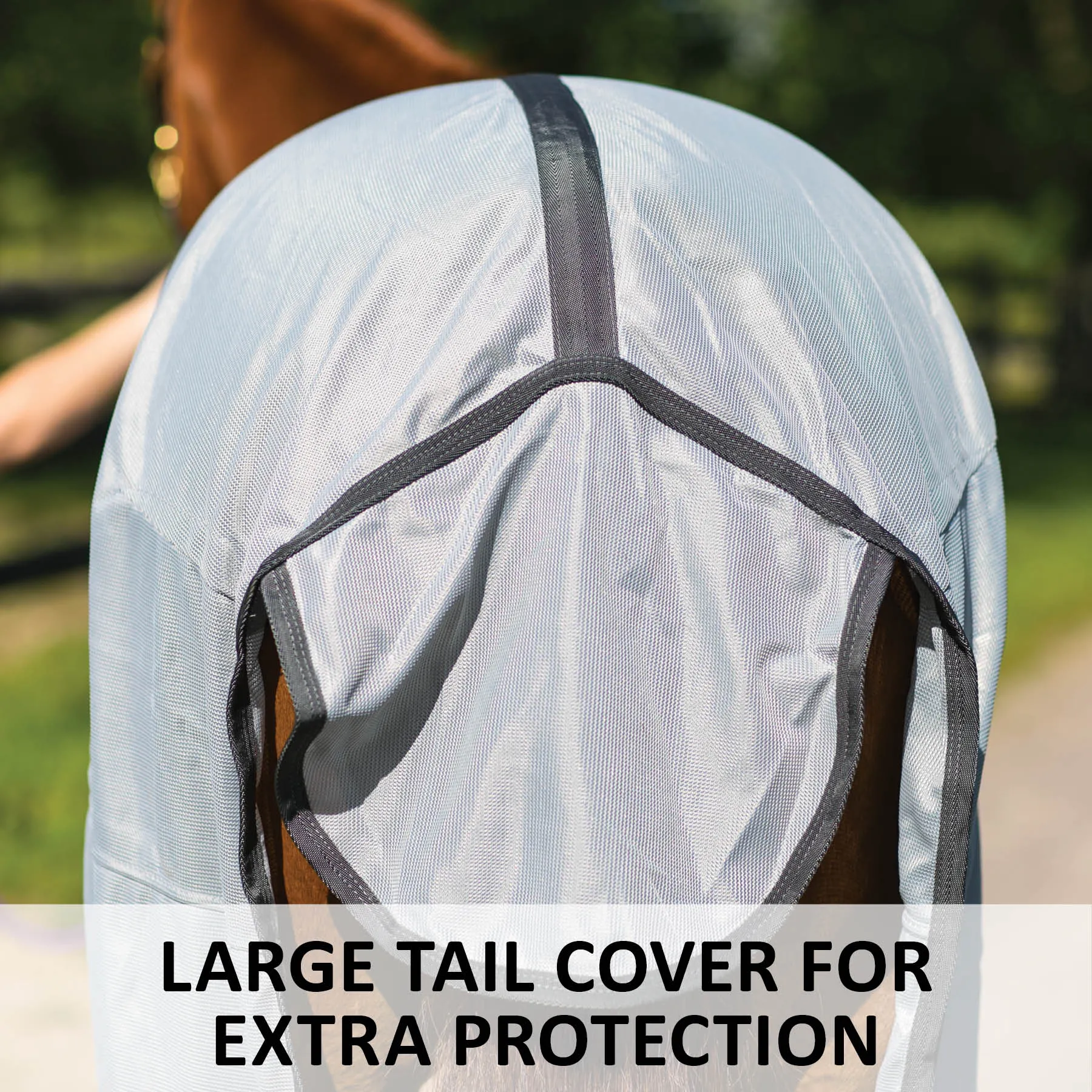 Soft Interlock Mesh Euro Bellyband Horse Fly Sheet - Image 9