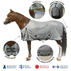 Soft Interlock Mesh Euro Surcingle Pony Fly Sheet