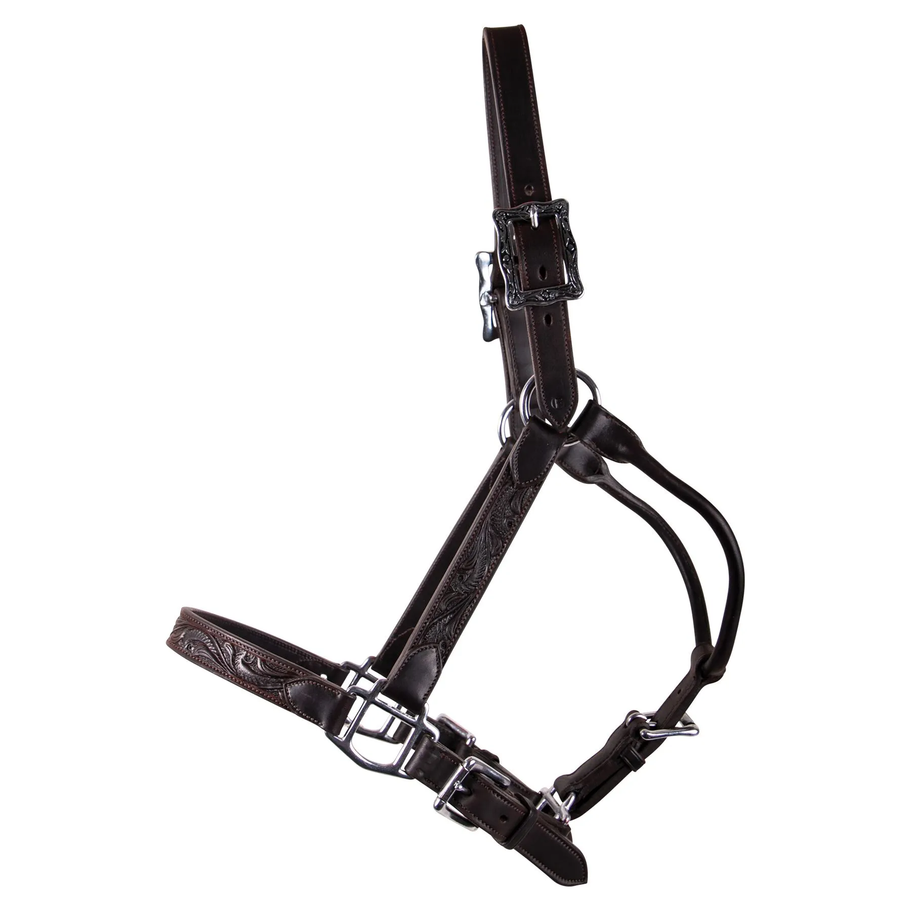 Billy Royal® Tooled Leather Show Halter - Image 3