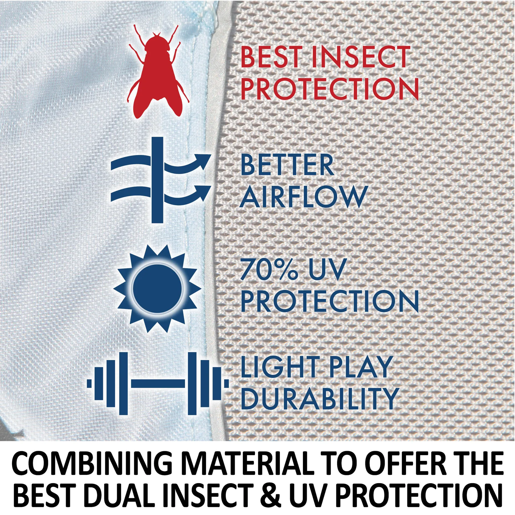 Mosquito Mesh Hybrid Fly Mask With Ears - Image 3