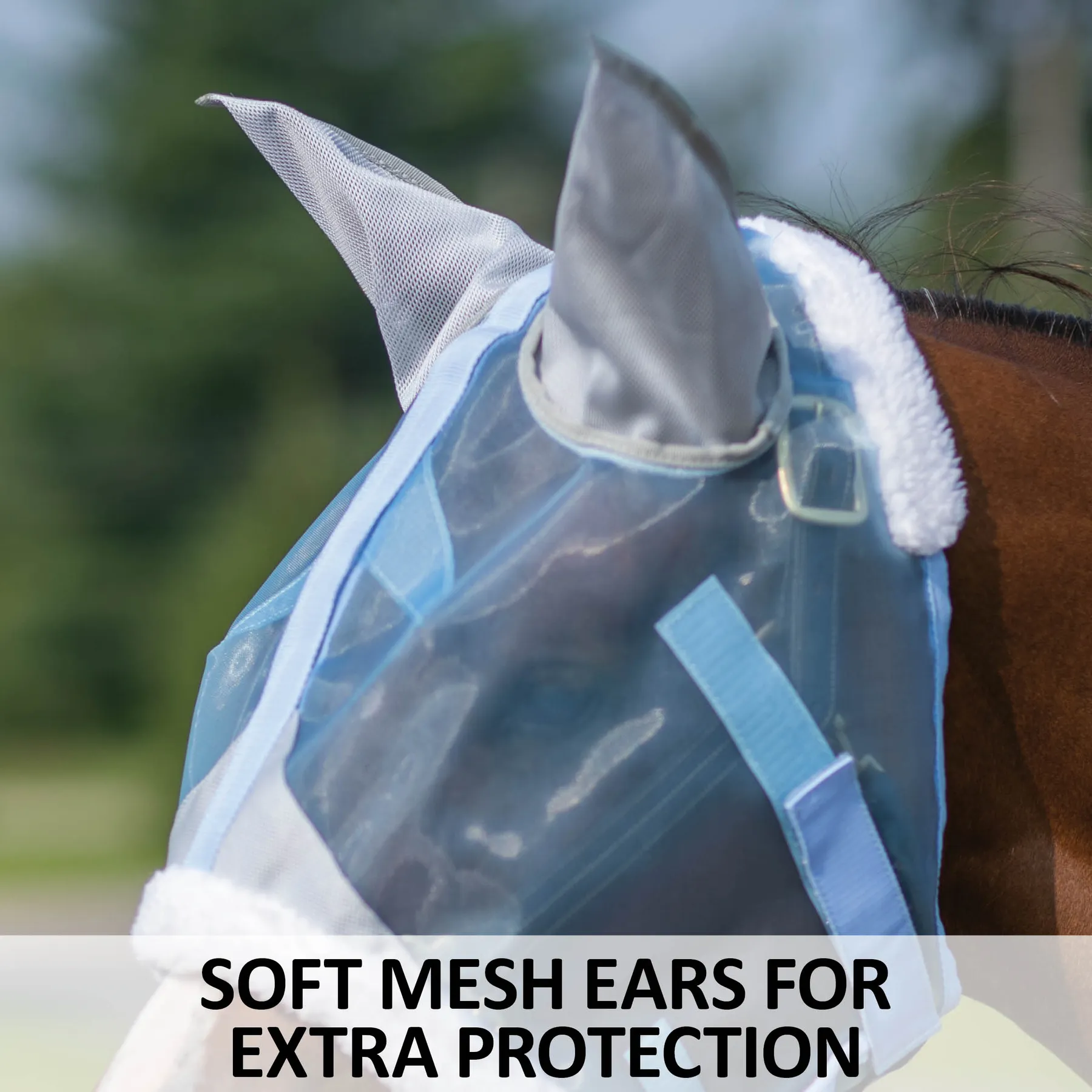 Mosquito Mesh Hybrid Fly Mask With Ears - Image 4
