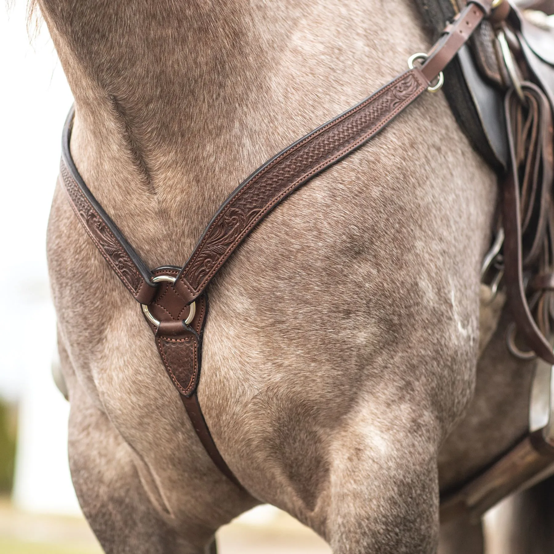 Billy Royal® Ranch Harness Leather Breastcollar - Image 6