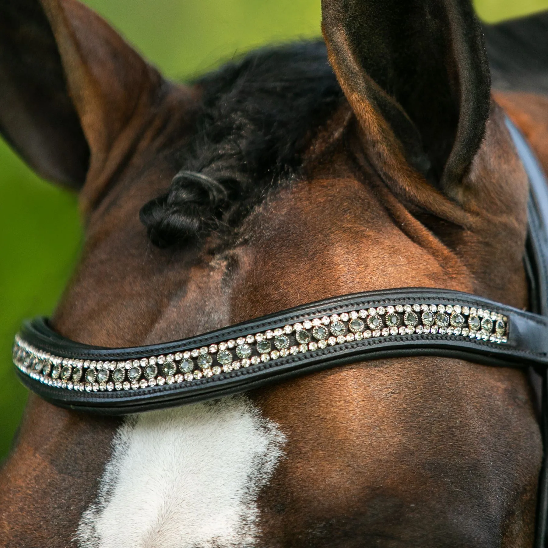 Joseph Sterling® Regal Padded Curved Crystal Browband - Image 2