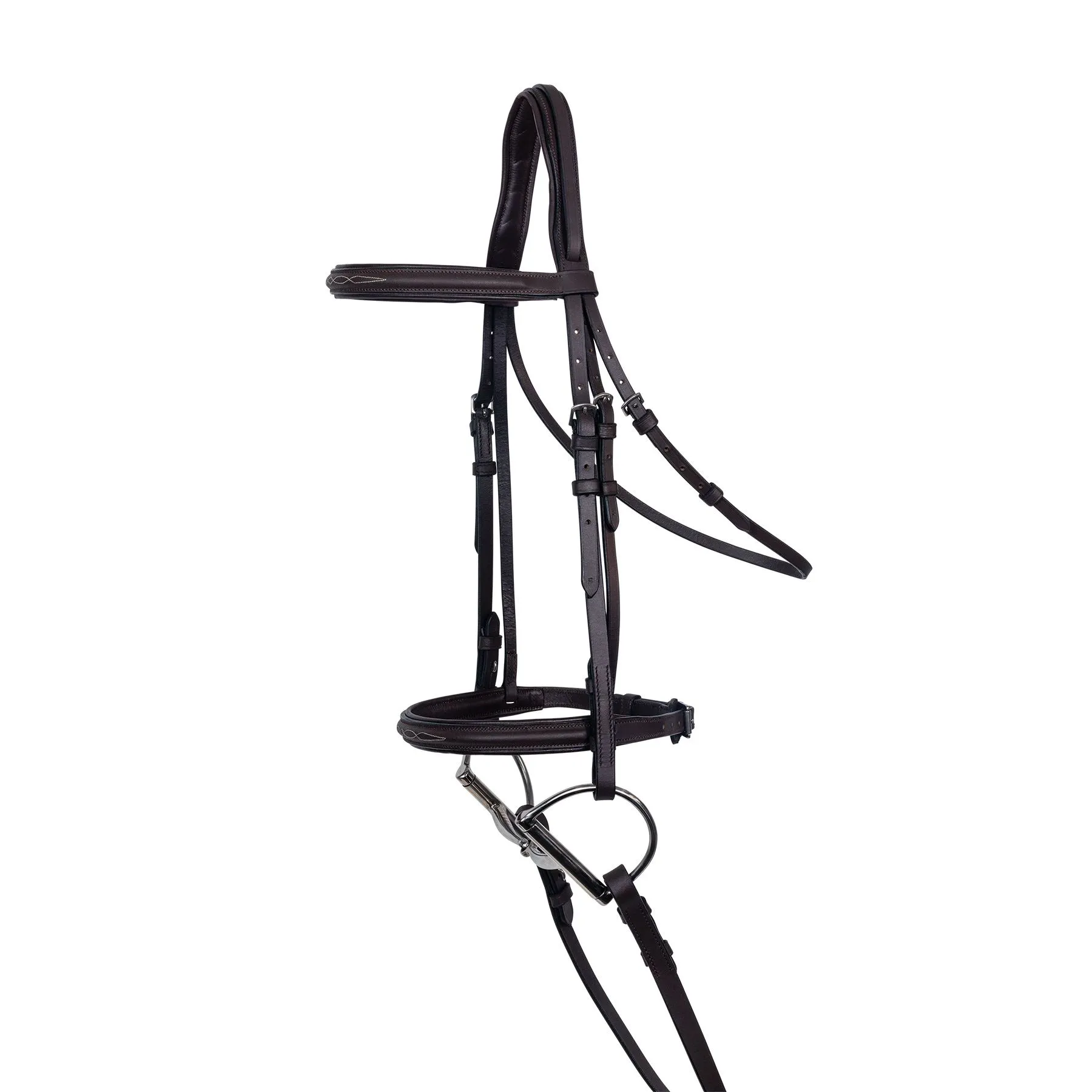 Premier® Premier Comfort Plus Padded Fancy Stitch Hunter Bridle For Horses - Image 7