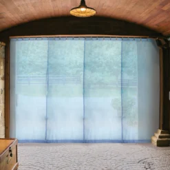 Mosquito Mesh Aisle Entry Way Fly Curtain - Blue