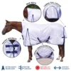 Soft Interlock Mesh High Neck Euro Surcingle Horse Fly Sheet