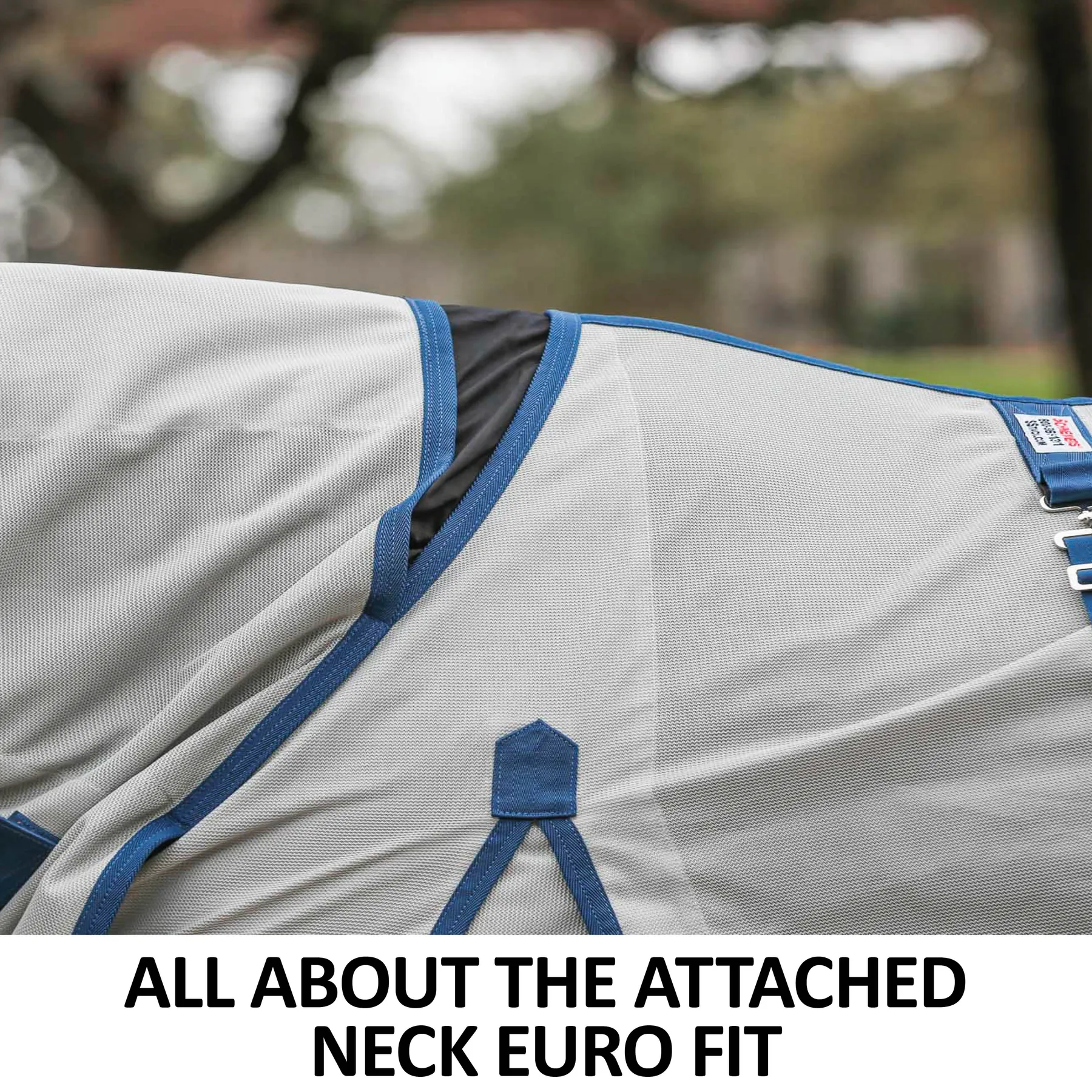 Soft Interlock Mesh Attached Neck Euro Bellyband Leg Shield Horse Fly Sheet - Image 4