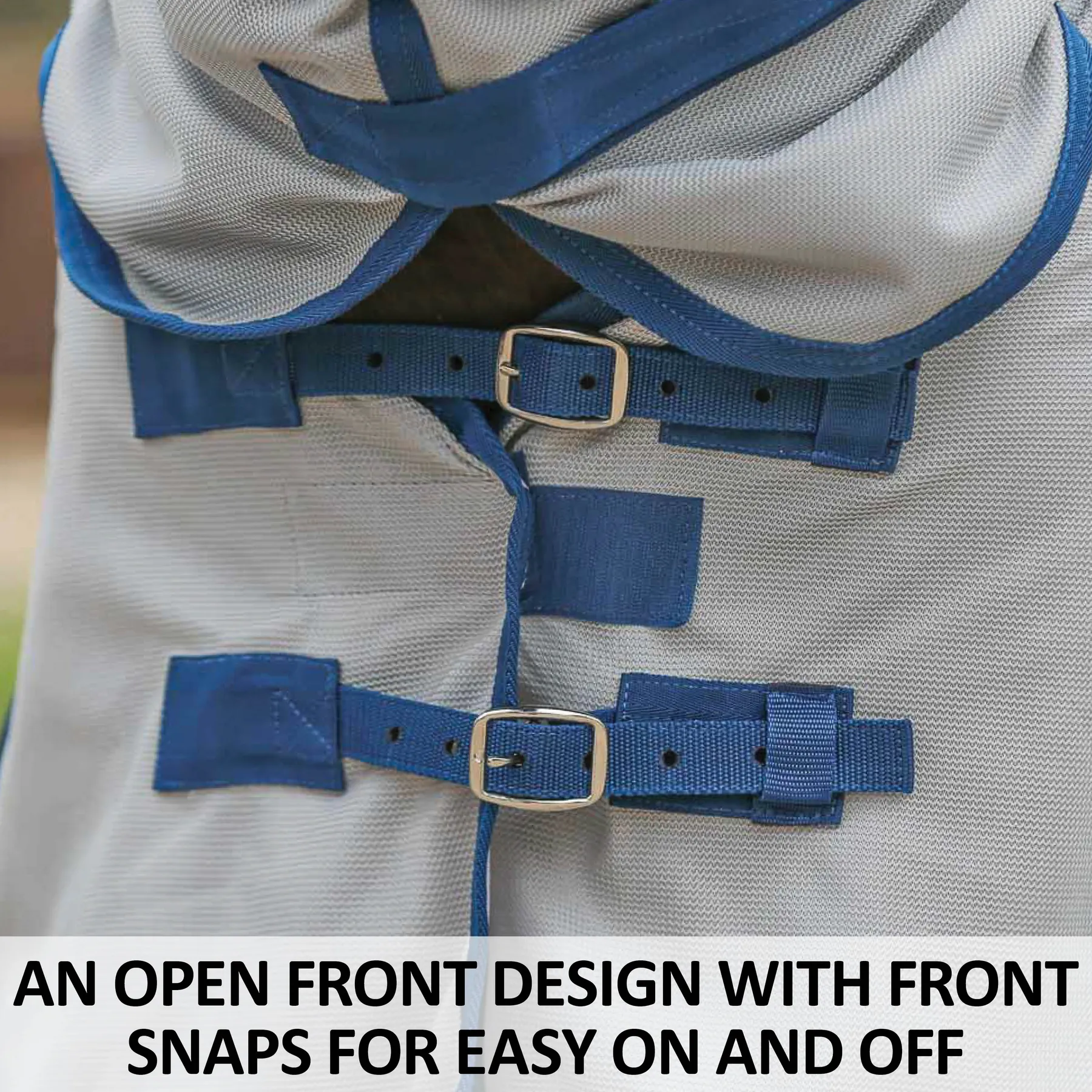 Soft Interlock Mesh Attached Neck Euro Bellyband Leg Shield Horse Fly Sheet - Image 6