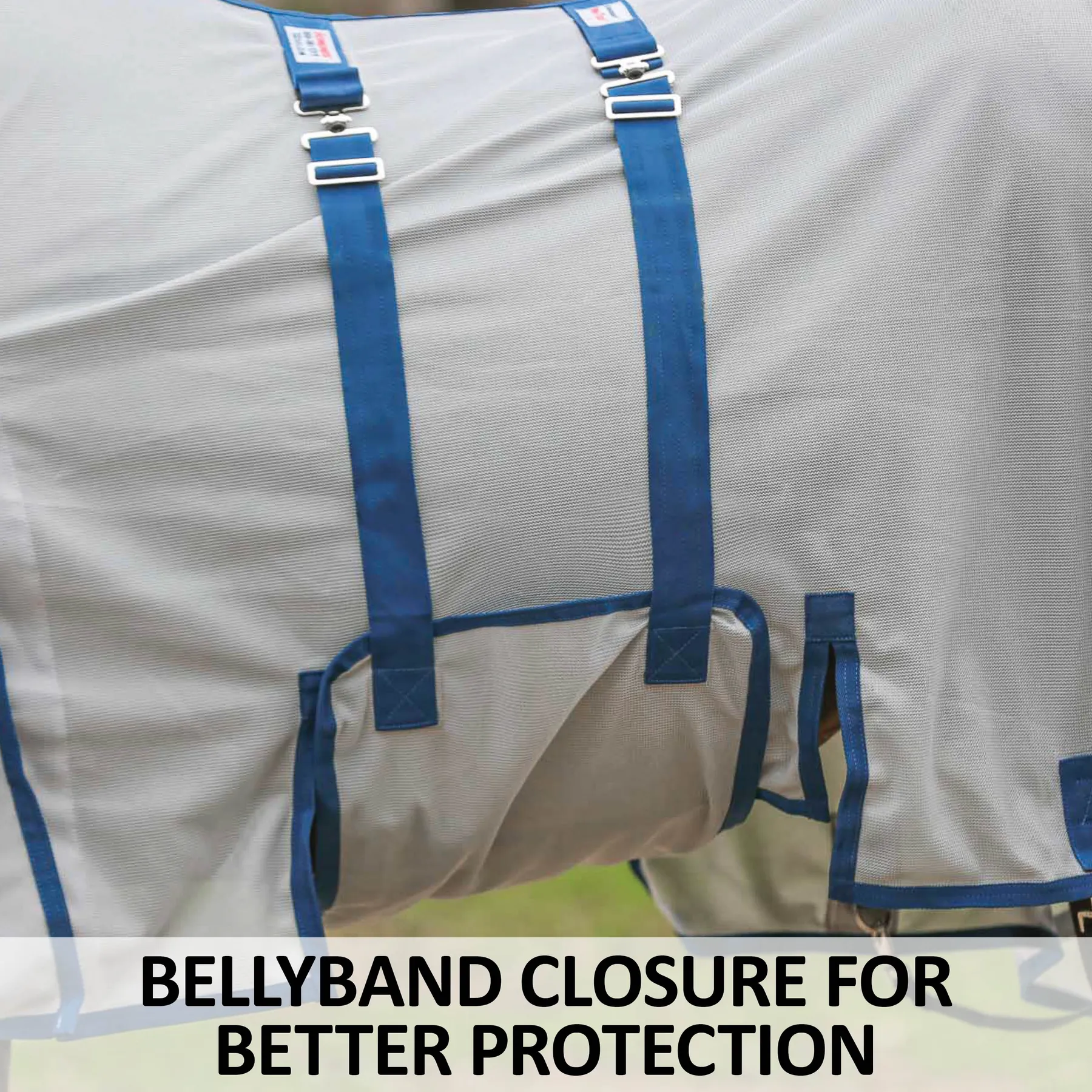 Soft Interlock Mesh Attached Neck Euro Bellyband Leg Shield Horse Fly Sheet - Image 9