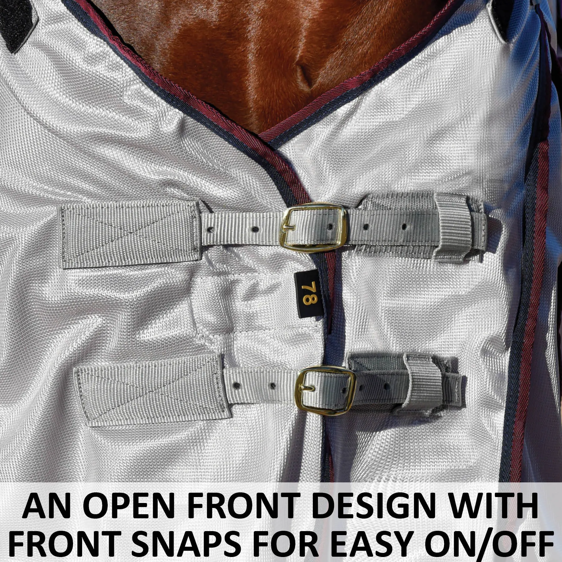 RipGuard Senior VTEK® Wither Relief Adjusta-Fit® Surcingle Horse Fly Sheet - Image 6