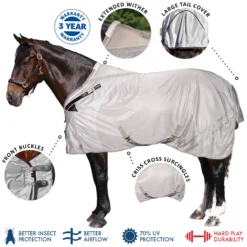 RipGuard Senior VTEK® Wither Relief Adjusta-Fit® Surcingle Horse Fly Sheet