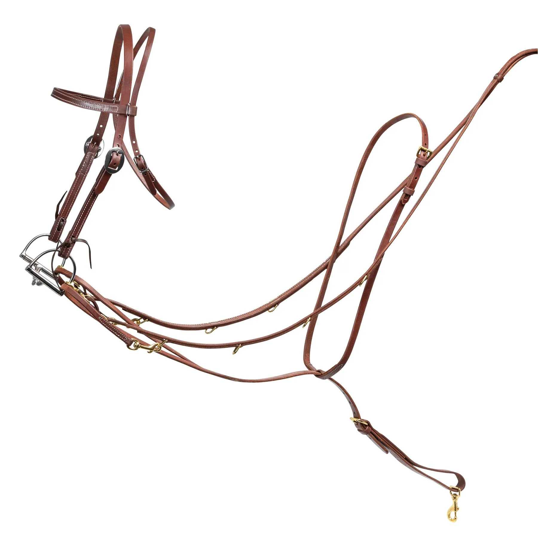 Billy Royal® All Leather Herman Oak German Martingale - Image 2