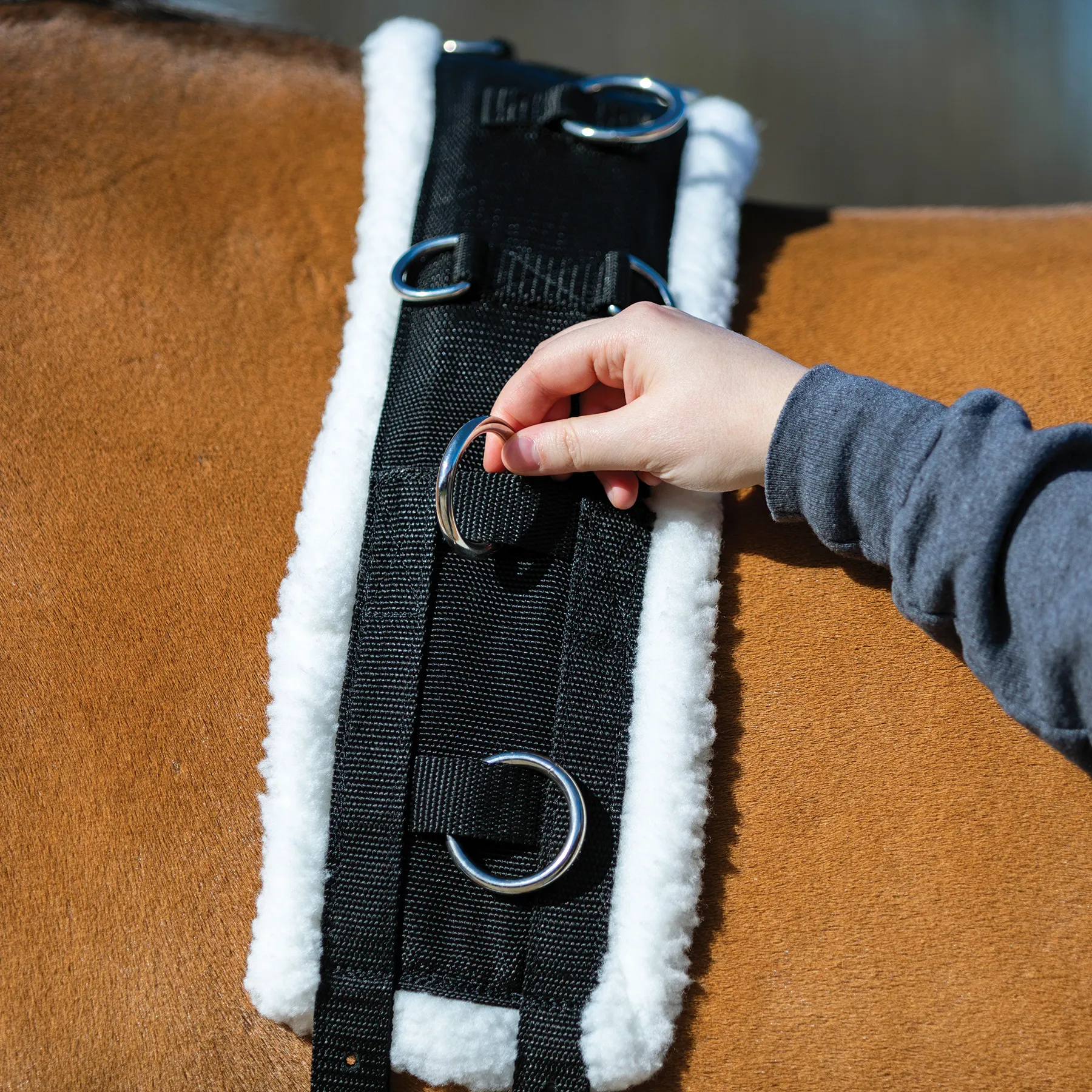 Dura-Tech Fleece Lined Training Surcingle For Horses - Image 8