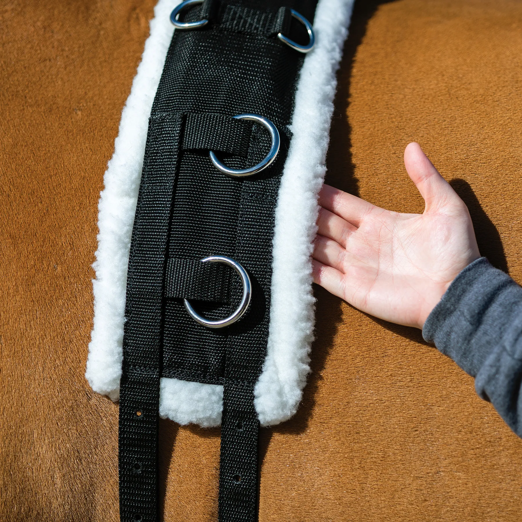 Dura-Tech Fleece Lined Training Surcingle For Horses - Image 9