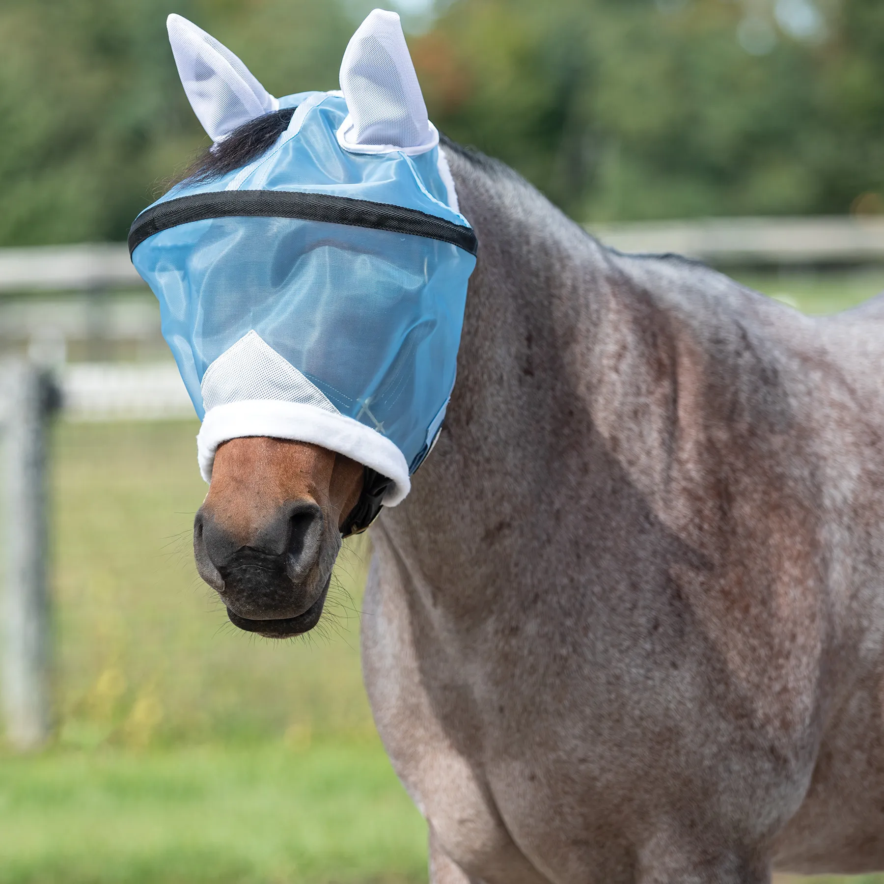 Mosquito Mesh Sun Visor Fly Horse Mask