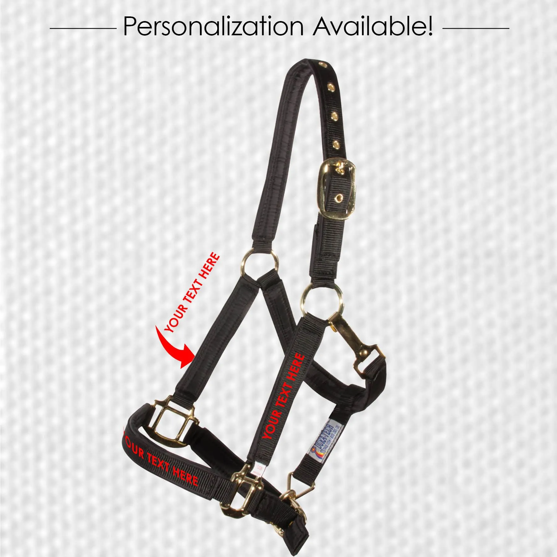 Dura-Tech Deluxe Fully Padded Nylon Halter For Horses - Image 17